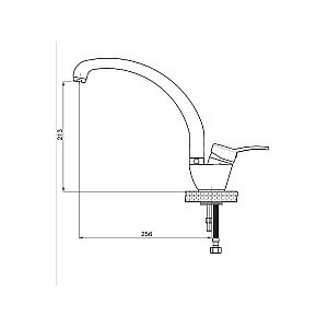 Смеситель для кухни GPD Primula MTE175 купить в интернет-магазине сантехники Sanbest