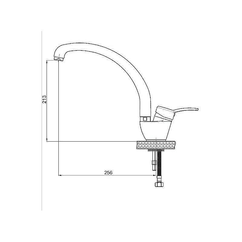 Смеситель для кухни GPD Primula MTE175 купить в интернет-магазине сантехники Sanbest