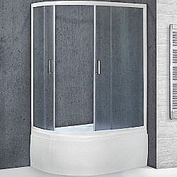 Душевой уголок Royal Bath RB8120BK-C-R 120х80 матовый правый купить в интернет-магазине сантехники Sanbest