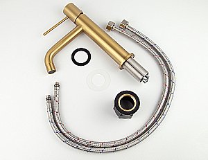 Смеситель для раковины Kaiser Vita 43211-3 золото брашированное купить в интернет-магазине сантехники Sanbest