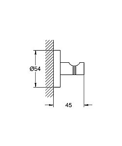 Крючок Grohe Essentials 40364001 купить в интернет-магазине сантехники Sanbest