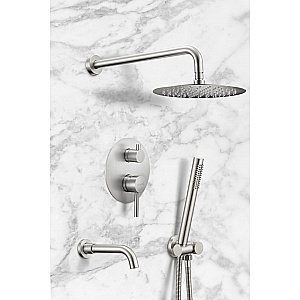 Душевая система Milacio Ultra MCU.150.SS нержавеющая сталь купить в интернет-магазине сантехники Sanbest