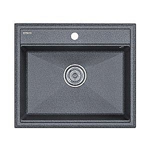 Кухонная мойка Paulmark STEPIA 60 + коландер ADVANCE PM115951-DG+A375-BS графит купить в интернет-магазине сантехники Sanbest