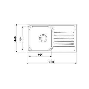 Кухонная мойка Iddis Sound SND78SDi77 78 сатин купить в интернет-магазине сантехники Sanbest
