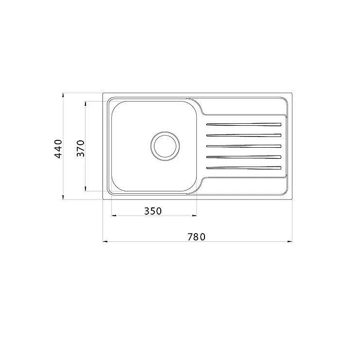 Кухонная мойка Iddis Sound SND78SDi77 78 сатин купить в интернет-магазине сантехники Sanbest