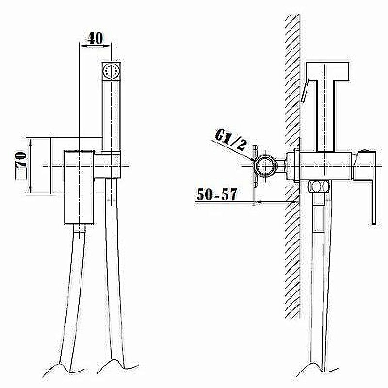 Гигиенический душ Vincea VHFW-102CH хром купить в интернет-магазине сантехники Sanbest