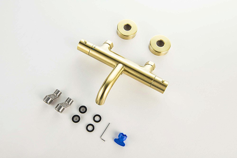 Смеситель для ванны Aquatek Европа AQ1343BG золото шлифованное купить в интернет-магазине сантехники Sanbest