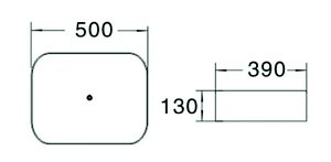 Раковина накладная SantiLine SL-7020 под мрамор купить в интернет-магазине Sanbest