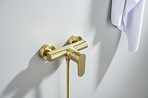 Cмеситель для душа Aquatek Оберон AQ1260BG золото шлифованное купить в интернет-магазине сантехники Sanbest