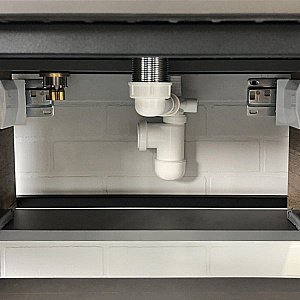 Тумба с раковиной Comforty Лиссабон 95 дуб темный для ванной в интернет-магазине Sanbest