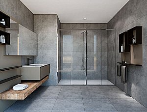 Душевая дверь Vincea GARDA VDS-1G2 190 хром/прозрачное купить в интернет-магазине Sanbest