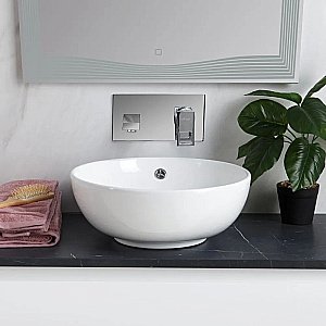 Раковина накладная Belbagno 43 BB1077 белая купить в интернет-магазине Sanbest