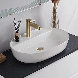Раковина накладная Belbagno 61 BB1346 белая купить в интернет-магазине Sanbest