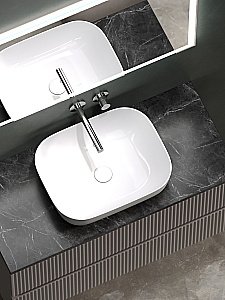 Тумба с раковиной Sancos SNOB R 100 со столешницей, Doha Soft для ванной в интернет-магазине Sanbest