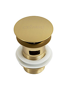 Донный клапан для раковины Cezares CZR-SAT-BORO брашированное золото купить в интернет-магазине сантехники Sanbest