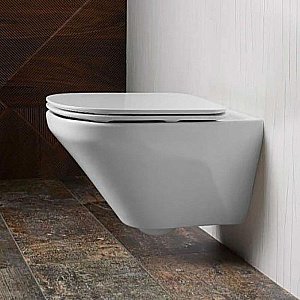 Унитаз подвесной Jacob Delafon Modern Life E21773RU-00  безободковый, с инсталляцией, с крышкой микролифт, белый/клавиша хром купить в интернет-магазине Sanbest