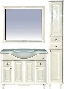 Зеркало Misty Шармель 100x87 светло-бежевая эмаль в ванную от интернет-магазине сантехники Sanbest