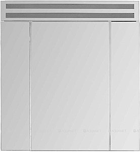 Зеркальный шкаф De Aqua Эколь 184802 80 белый купить в интернет-магазине сантехники Sanbest