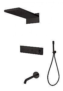 Душевая система Boheme Fusion 130-2-B черная купить в интернет-магазине сантехники Sanbest