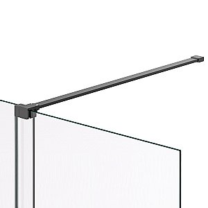 Душевая перегородка Vincea Walk-In VSW-1WSL120CLGM 120 профиль вороненая сталь/стекло прозрачное купить в интернет-магазине Sanbest