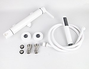 Смеситель для душа Kaiser Serio 05477-4 белый матовый купить в интернет-магазине сантехники Sanbest