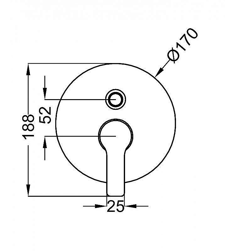 Смеситель  для душа Cezares DOLCE-VDIM-01-Cr купить в интернет-магазине сантехники Sanbest