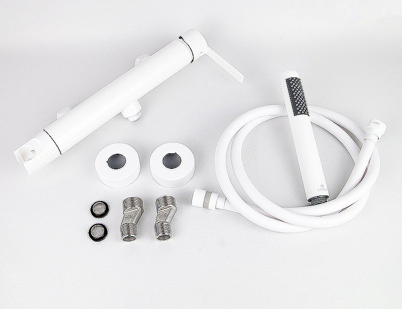 Смеситель для душа Kaiser Serio 05477-4 белый матовый купить в интернет-магазине сантехники Sanbest