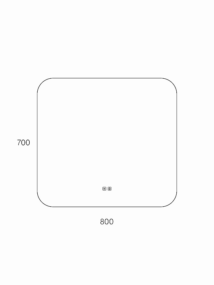 Зеркало Taliente Zled TA-Zled-B8070a 80 в ванную от интернет-магазине сантехники Sanbest