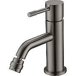 Смеситель для биде Boheme Uno 466-GM сталь купить в интернет-магазине сантехники Sanbest