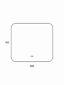 Зеркало Taliente Zled TA-Zled-B8070a 80 в ванную от интернет-магазине сантехники Sanbest