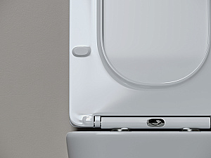 Унитаз подвесной Ceramica Nova Miro CN11003T белый, безободковый, с крышкой микролифт, слив торнадо купить в интернет-магазине Sanbest