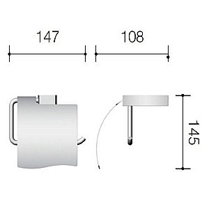Держатель для туалетной бумаги Schein Swing 326B1 хром купить в интернет-магазине сантехники Sanbest