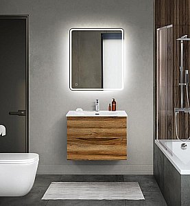 Тумба с раковиной BelBagno MARINO-CER-MINI-700-2C-SO-RR-P Rovere Rustico для ванной в интернет-магазине Sanbest