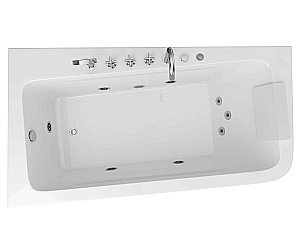 Ванна акриловая GROSSMAN GR-17095-1 170x95 белая с гидромассажем купить в интернет-магазине Sanbest