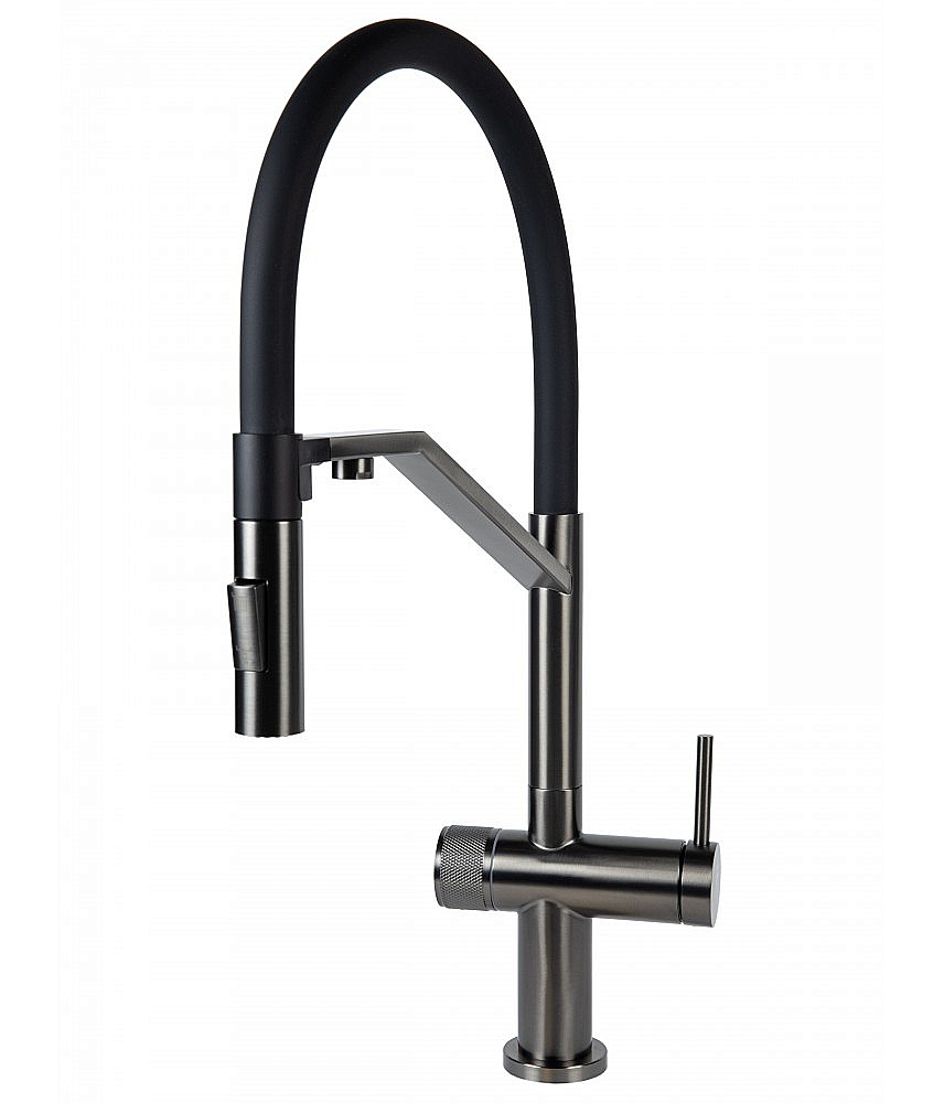 Смеситель для кухни Agger Elegant A3241455 оружейная сталь матовая купить в интернет-магазине сантехники Sanbest
