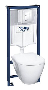 Унитаз подвесной Grohe SOLIDO 39186000 белый купить в интернет-магазине Sanbest