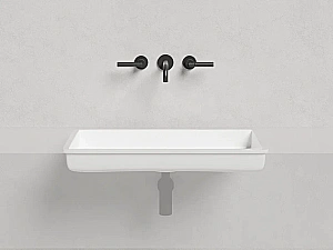 Раковина врезная снизу столешницы Salini MAREA 10 1802210M 74,7 из искусственного камня S-Stone, белая матовая купить в интернет-магазине Sanbest