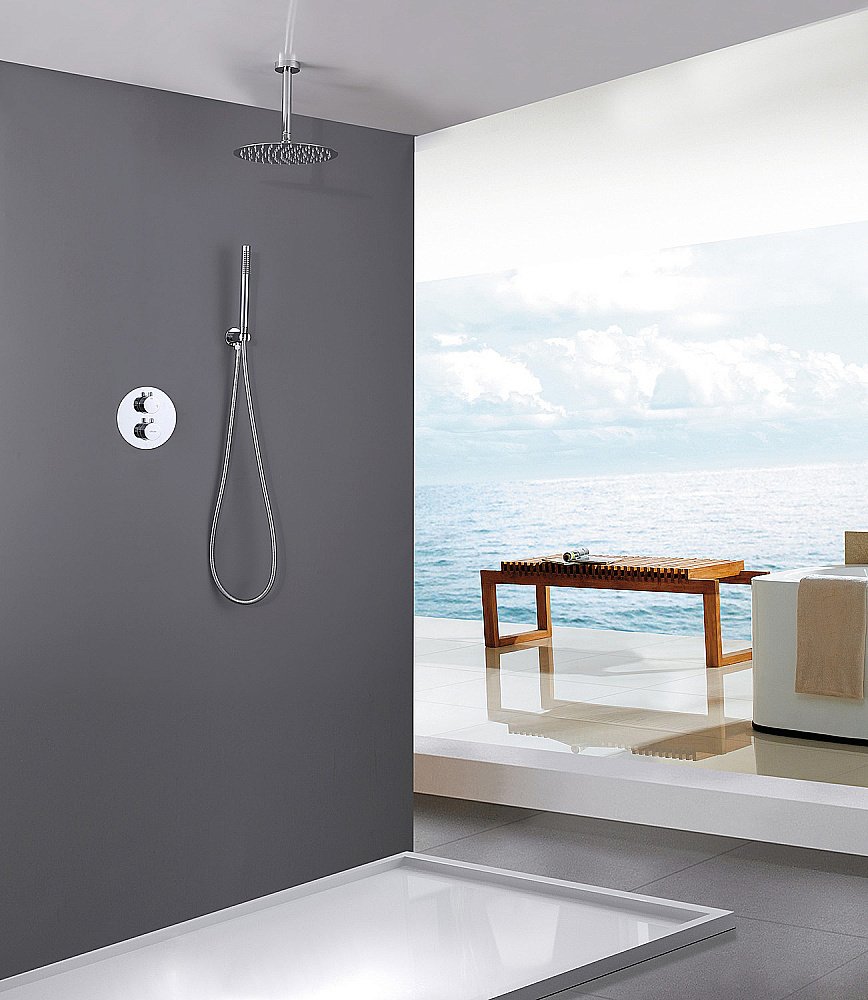 Душевая система Abber WASSER KREIS AF8121 хром купить в интернет-магазине сантехники Sanbest