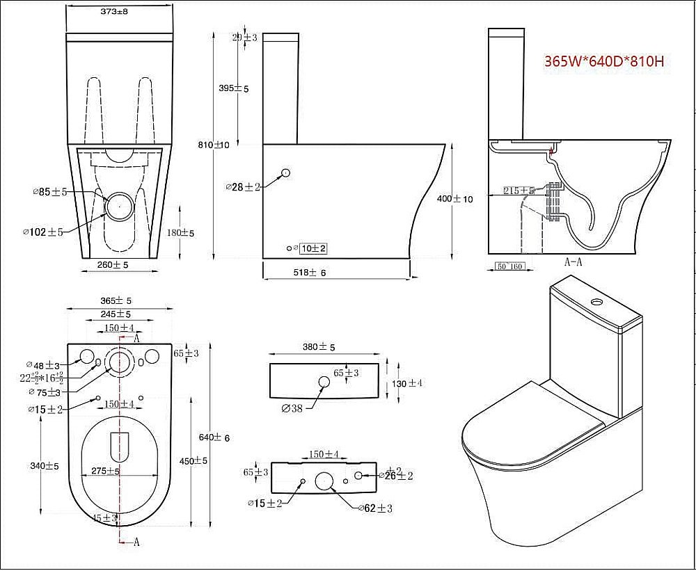 Унитаз напольный Orans CERAMIC 9906GWM безободковый, с бачком, с крышкой микролифт белый купить в интернет-магазине Sanbest