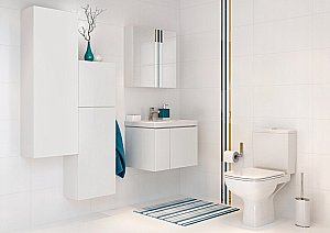 Мебель для ванной подвесная Cersanit COLOUR 50 белая для ванной в интернет-магазине Sanbest