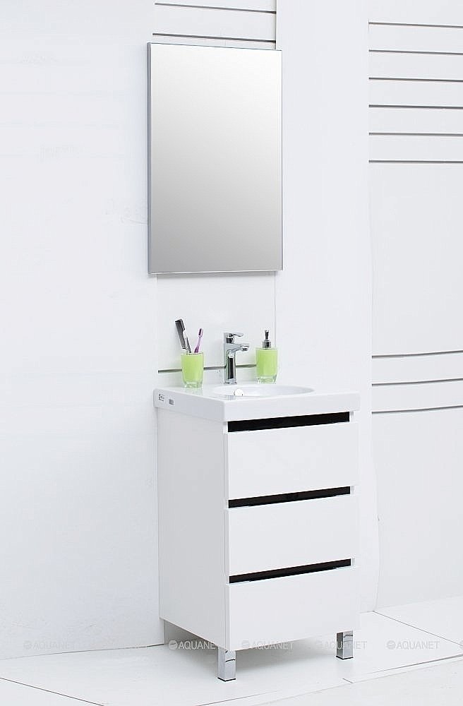 Зеркало De Aqua Сильвер 261661 50 серебро в ванную от интернет-магазине сантехники Sanbest