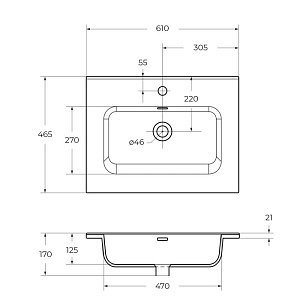 Тумба с раковиной BelBagno KRAFT 60 2C-SO/BB600ETL Cemento Grigio для ванной в интернет-магазине Sanbest