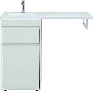 Тумба с раковиной Aquanet Токио 239290 120 белый для ванной в интернет-магазине Sanbest