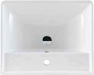 Тумба с раковиной Aquanet Оптима 60 344799+301803 светлый дуб/белый сатин для ванной в интернет-магазине Sanbest