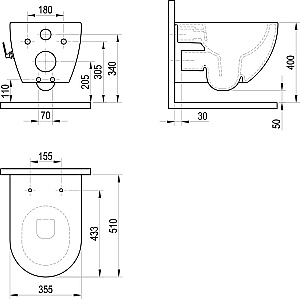 Унитаз-биде Ravak Uni Chrome X01912 белый, с крышкой микролифт купить в интернет-магазине Sanbest