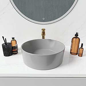 Раковина накладная Grossman Color 41 GR-3013GLM серая матовая купить в интернет-магазине Sanbest