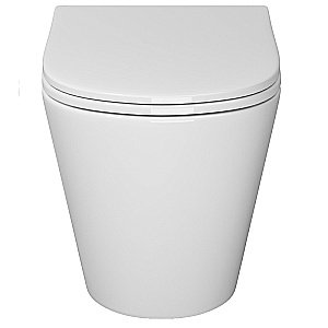 Унитаз подвесной Niagara Vista NG-9302 белый, с крышкой микролифт, безободковый купить в интернет-магазине Sanbest