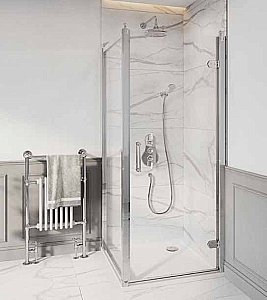 Душевой уголок Burlington C20/C14 80x90 стекло прозрачное/профиль хром купить в интернет-магазине Sanbest