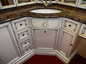 Тумба с раковиной Caprigo Spazio композиция 1 для ванной в интернет-магазине Sanbest