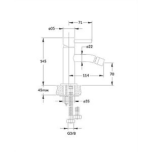 Смеситель для биде OMNIRES Y Y1220NI купить в интернет-магазине сантехники Sanbest